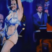 Kamila Ossowska - Blue velvet - obraz olejny / burleska