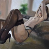 Kamila Ossowska - Eve - obraz olejny / akt kobiecy