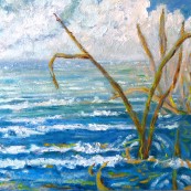 Elżbieta Goszczycka - Morska trawa - letni pejzaż morski