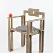 Krzysztof Jurkowski - Krzesło Wiking, wykonane ręcznie. Drewno dębowe. Autorski projekt