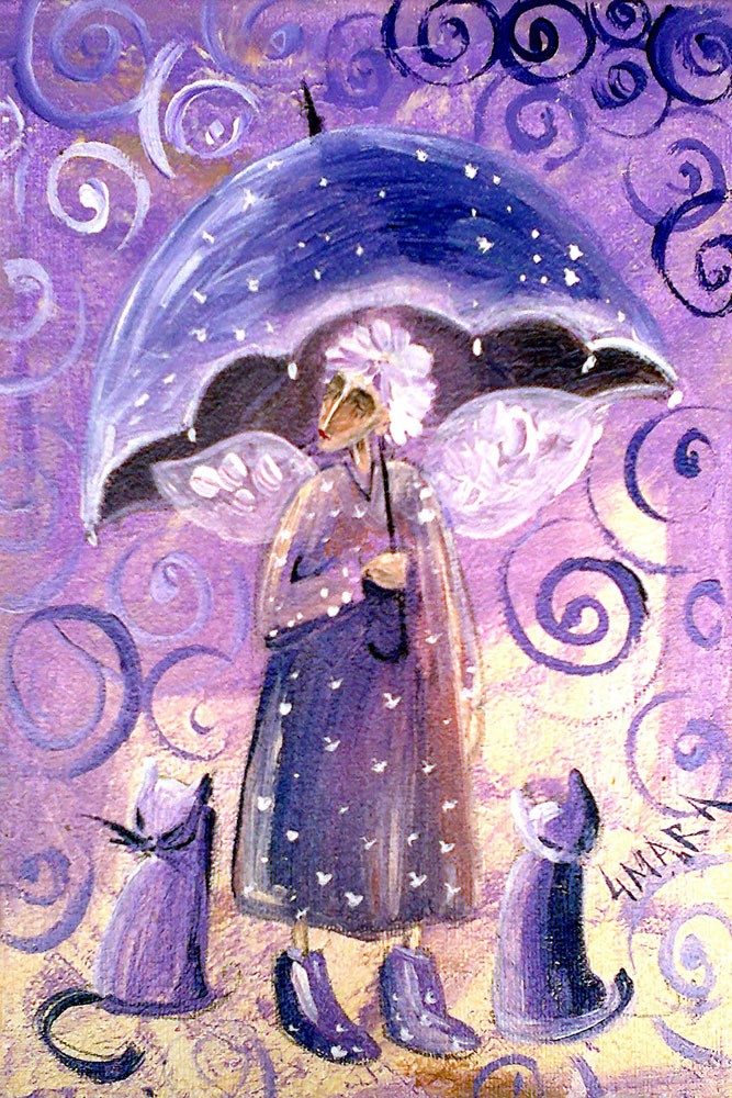 Anioł z parasolem