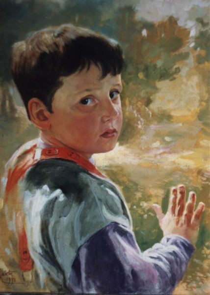 Chłopczyk, obraz Dariusza Kalety