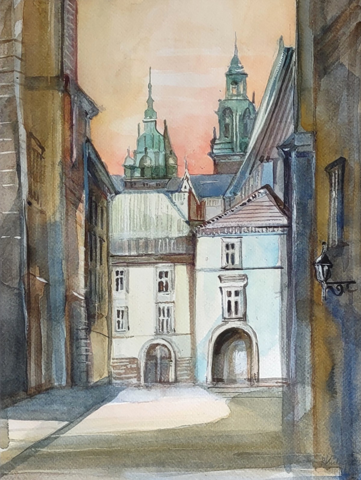 Kraków,Ulica z widokiem